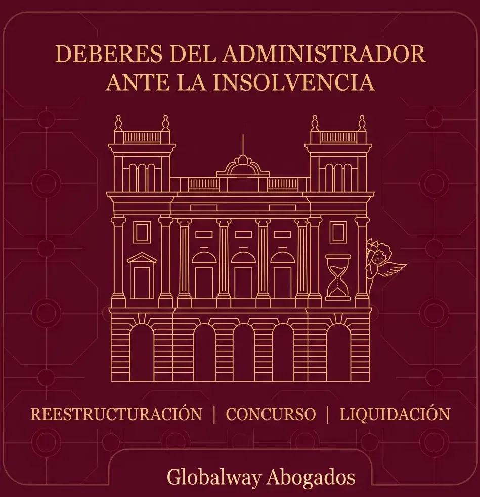 Fabrica con lineas doradas y 4 chimemeas y un gran candado cerrdo en la puerta de entrada y un Ángel de la guarda jugando al escondite