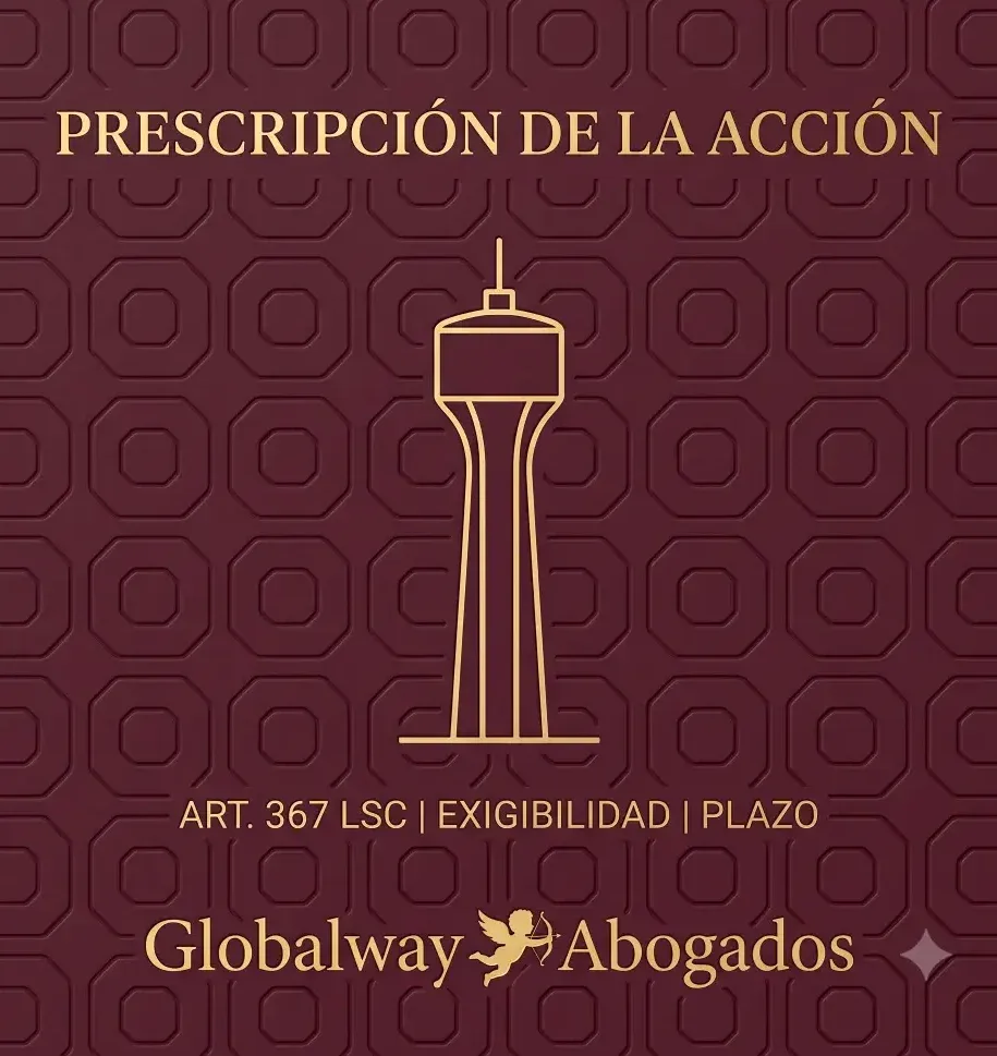 Icono dorado del MNAC, tarjeta de prescripción de acciones contra administradores de Globalway Abogados