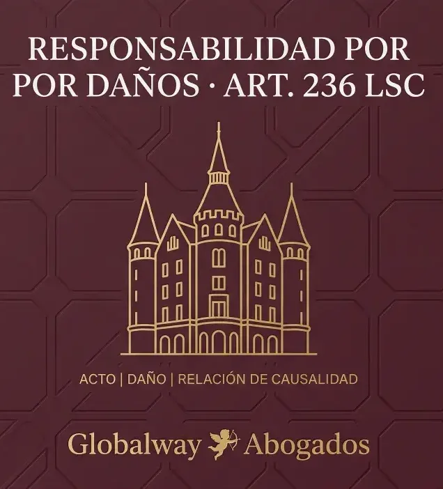 Icono dorado del Palau Güell, tarjeta de responsabilidad por daños art. 236 LSC de Globalway Abogados