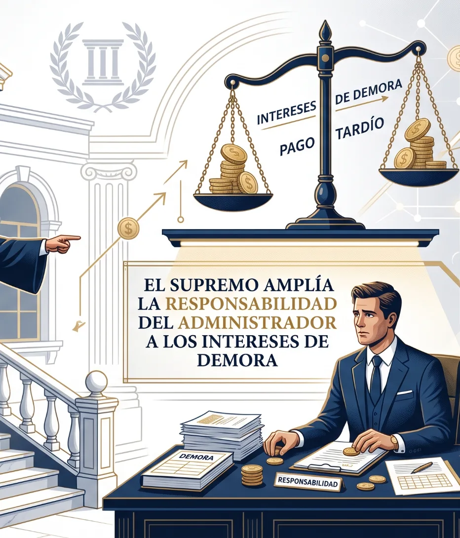 Responsabilidad del administrador por los intereses de demora