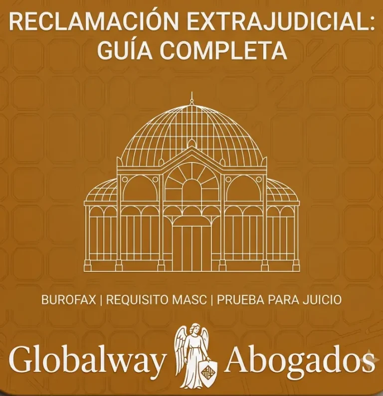 Trucos para reclamar extrajudicialmente una deuda Icono dorado de El Born Centre Cultural, tarjeta de guía completa de reclamación extrajudicial de Globalway Abogados