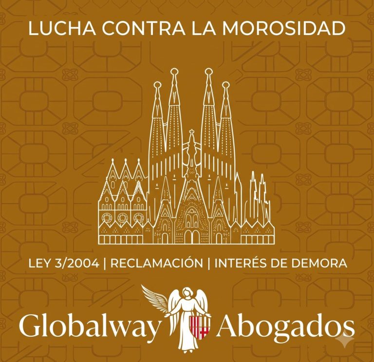 FAQ Morosidad empresarial. Barcelona Icono dorado del Palau de la Generalitat, tarjeta de recuperación del IVA de facturas impagadas de Globalway Abogados
