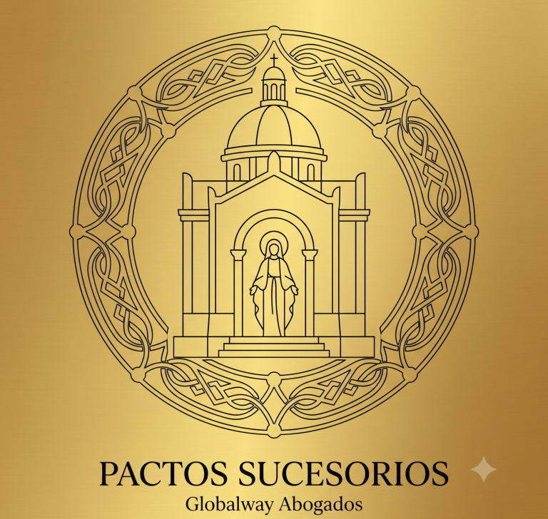 Pactos sucesorios , sucesión empresa Medallón de la Virgen Milagrosa en Montjuic y debajo Pactos sucesoriso