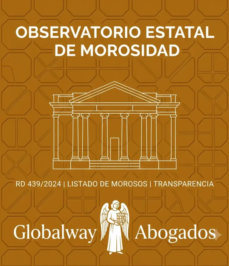 cobrar facturas e interés de demora. Abogado societario Barcelona Icono dorado del Hospital de Sant Pau, tarjeta del Observatorio Estatal de Morosidad de Globalway Abogados