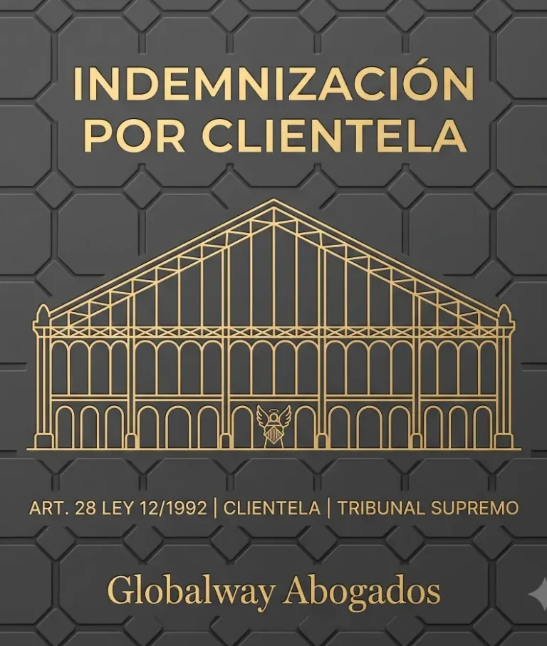 Abogado reclamar indemnización por clientela Icono dorado de La Pedrera, tarjeta de indemnización por clientela de Globalway AbogadosAbogados