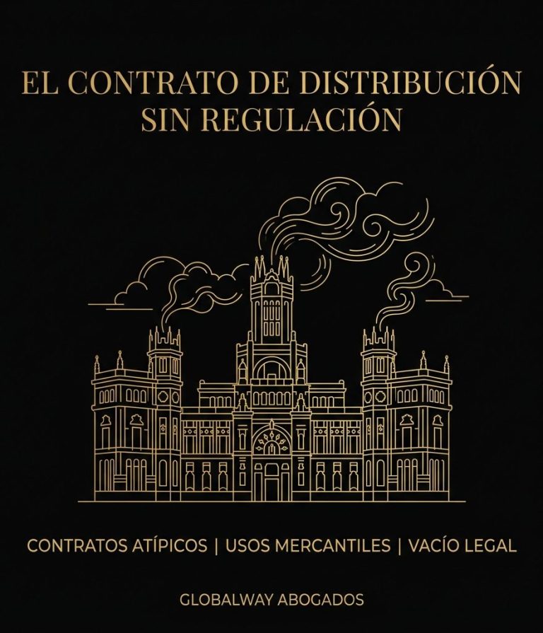 Regulación de los contratos de distribución Icono dorado de la Catedral de Barcelona, tarjeta sobre la falta de regulación del contrato de distribución de Globalway Abogados