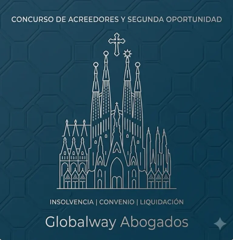 Qué es la ley de la segunda oportunidad Icono plateado del Temple del Sagrat Cor en el Tibidabo, tarjeta sobre concurso voluntario frente a necesario de Globalway Abogados